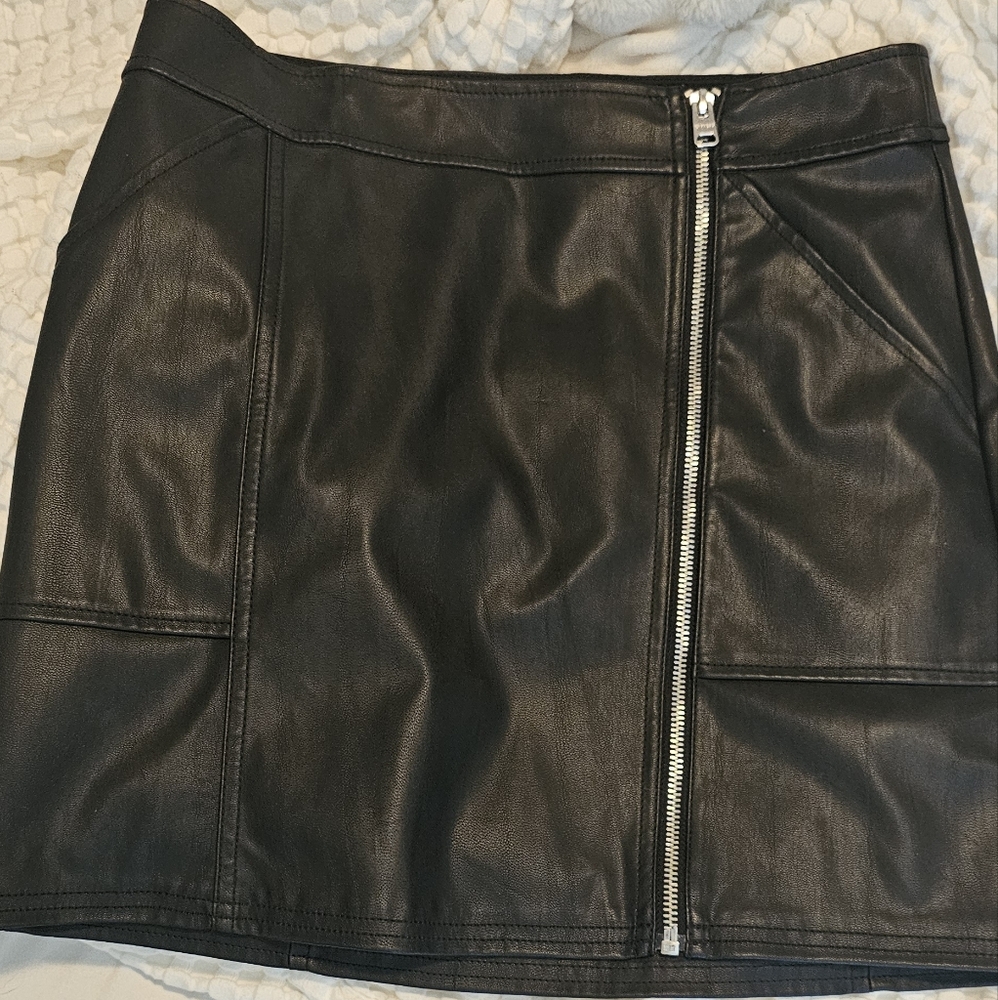 Express Leather Skirt